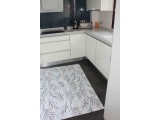 Alfombra Vinilica Q-Carpet Flores Azules